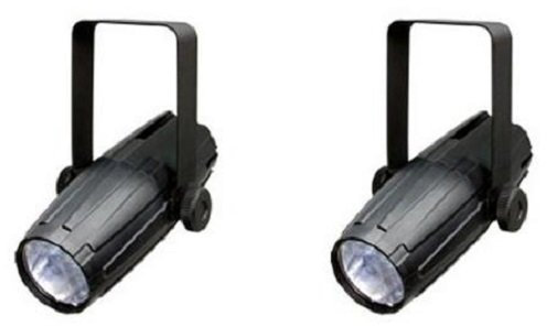 Chauvet Lot de 2 spots LED Pinspot 2.0 Faisceau fin pour boule de miroir