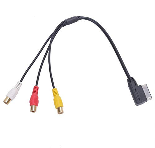 AMI MMI RCA 3RCA DVD Video Audio Eingang AUX Kabel kompatibel mit Audi A3 A4 A6 A7 A8 Q5 Q7 R8