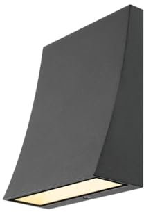SLV LED Außenwandleuchte Delwa, 3000K, IP44, schwarz