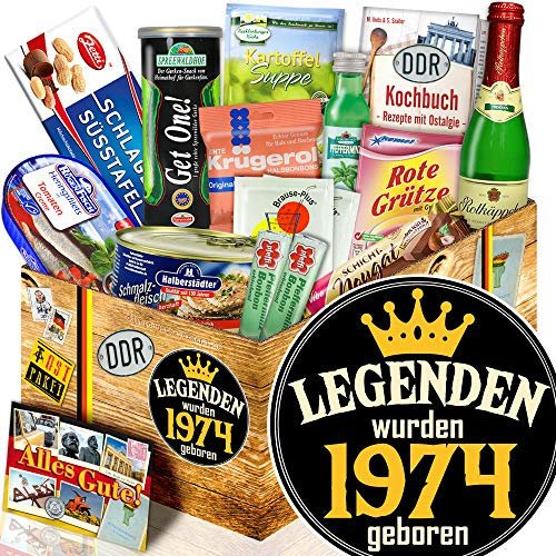 Legenden 1974 ++ DDR Spezialitäten Set ++ Präsentkorb 50. Geburtstag