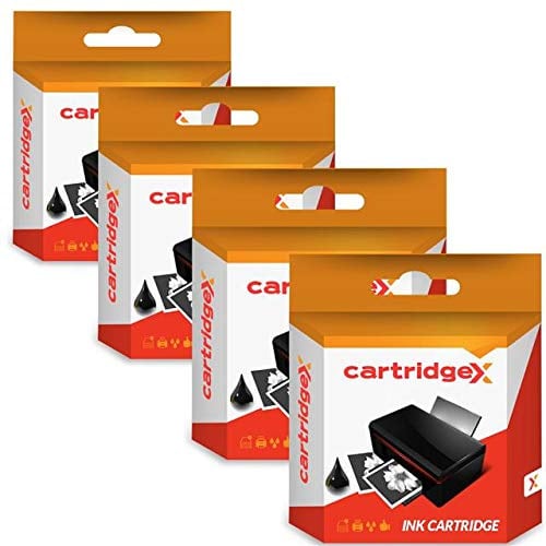 Cartridgex 4 x Black Compatible Ink Cartridges Replacement for BCI-15Bk Canon Pixma iP90v iP90 Printer