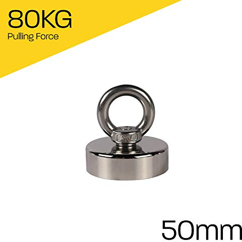 Magnet Store 90KG Pull Neodymium Fishing Magnet (48mm) – Powerful Recovery & Pot Magnet for Lifting, Hanging, Retrieval & Magnetic Lock Mechanisms