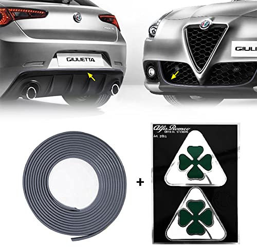 Profilo Argento Adesivo Full + Quadrifoglio Verde per Alfa Giulietta