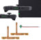 eXtremeRate Firefly LED Tuning Kit Cable Flexible para Nintendo Switch Joycons & Dock, Cable Plano SL SR y Luz LED de Encendido, Sin Dispositivos Electrónicos, Verde Puro