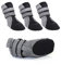 PETCUTE Hundeschuhe Pfotenschutz Wasserdicht Hunde Schuhe Anti-rutsch Schneeschuhe für Hunde mit Reflektierendem Rieme(Schwarz M-4.5 * 3.6 cm)