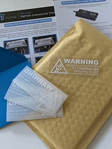 TruTrak GPS Tracker Security Window Stickers (Pack of 3)