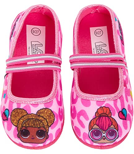 Bambole LOL Surprise Dolls Pantofole facili da fissare al coperto rosa scarpe da balletto neonati