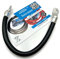 eXODA Batteriekabel 70 mm² 30cm mit Kabelschuhen M8 Schwarz