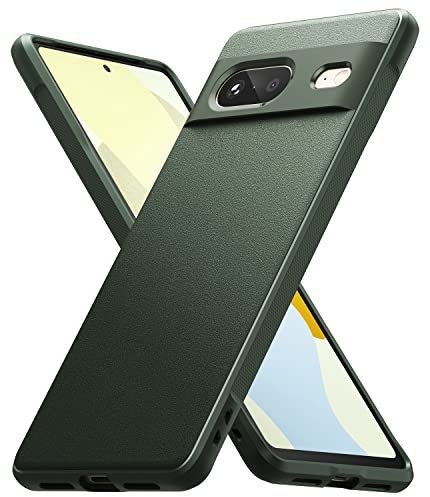 Ringke Onyx Compatibile con Cover Google Pixel 7, Custodia Impugnatura Antiscivolo Antiurto Robusta Antigraffio TPU - Dark Green Verde