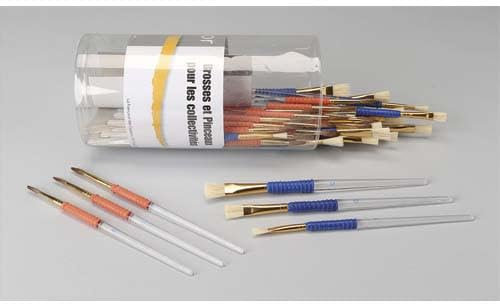Bruneau Brosses avec Grip, 18 Pinceaux, N°8,10 et 12, 18 Brosses N°8, 10 et 12, 6, Lot de 36