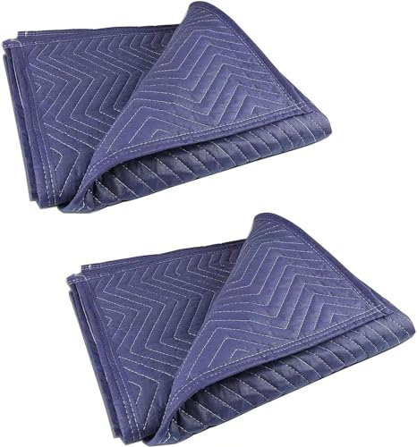 Umzugsdecken, strapazierfähig, 101,6 x 183,9 cm, professionelle Verpackungsdecke für Umzug, Umweltbedarf, 2 Stück