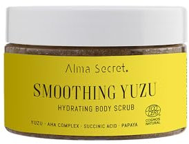 Yuzu Körperpeeling mit Aha, Body Scrub mit Papaya-Enzymen und Bernsteinsäure, Body Scrub Körperpeeling für alle Hauttypen, ECOCERT COSMOS NATURAL (250 ml)