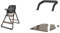Ergobaby Evolve High Chair 3-in-1 Bundle, Ergonomischer Hochstuhl mit Babysitz und Tablett, einstellbarer Kinderstuhl-Funktion und Küchenturm-Aufsatz, ab 6 Monaten bis ca. 7 Jahren, Dark Wood