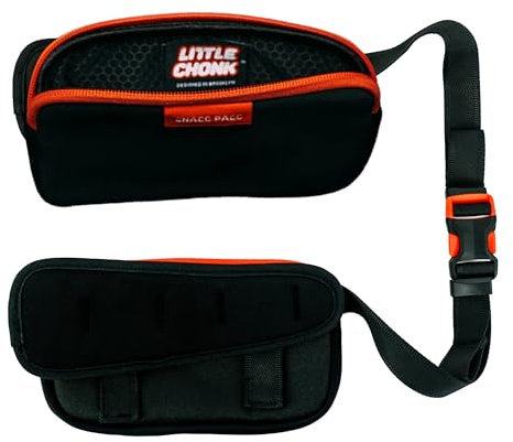 The Maxine One mittelgroße Hundetragetasche mit Snacc Pacc Hüftgurt, Hunderucksack für mittelgroße Rassen, verstellbarer Wanderrucksack mit Snackaufbewahrung, Bark After Dark Black