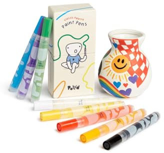 Pott'd Premium Acrylic Pottery Paint Pens for Adults, Perfect for Beginners Pottery Air Dry Clay - Classic Paints