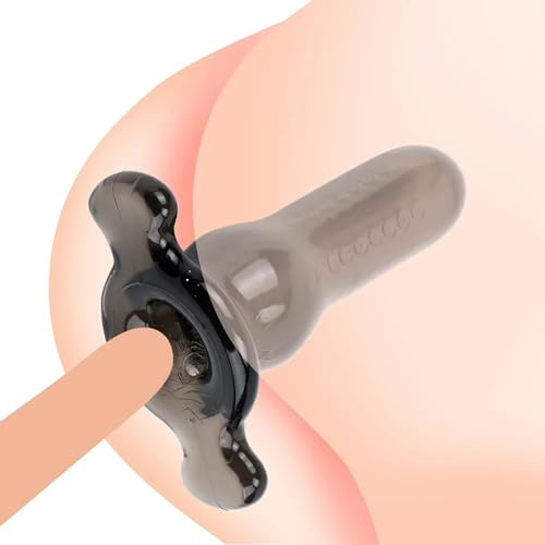 HXLXW Homosexuell Masturbationsgerät Männlicher Penistrainer Analdilatator Hohl Tunnel Anal Sleeve Penismanschette, Männer Anus Prostata Massage Sex Toys For Women Men Gay（Schwarz）