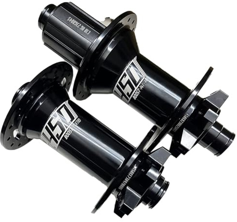 DHNCBGFZ Boost MTB-Fahrradnabe 32 Löcher Scheibenbremse Vorne Hinten Lagernabe 120 Klicks 6 Krallen Aluminium-Mountain-Bremsnabe 15 X 110 Mm/12 X 148 Mm Steckachse for 8–12 S(Black,HG)