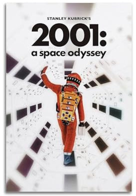 2001 A Space Odyssey Poster, Raumdekoration, ästhetisches Poster, künstlerisches Poster für Schlafzimmer, Wohnzimmer, Wände, 30 x 45 cm, ungerahmter Stil