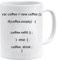 Programmierer Coffee Code Tasse | Programmierer beim Codieren Kaffeetasse | IT Informatiker Geschenke | Geek Mug | Entwickler Kaffeetasse | Geschenkidee, Weiß