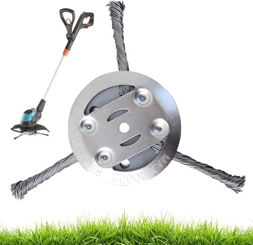 Accessori tagliaerba, spazzola per erbacce, accessorio per decespugliatore da giardino, testa tagliaerba, utensili elettrici, tagliaerba per rimozione della ruggine muschio