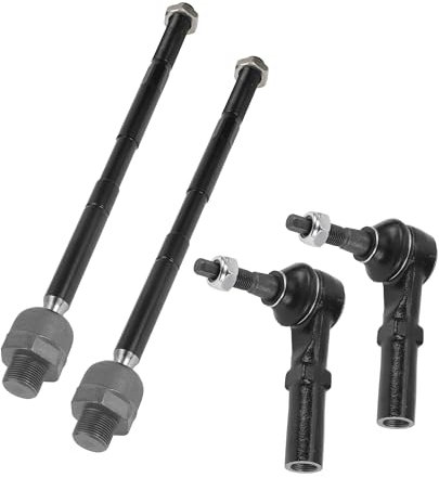 QUARKZMAN 4 Stücke Vordere Innere Äußere Spurstangenköpfe Kit Aufhängung Lenkung Spurstangenkopf für Dodg für Ram 1500 2002-2005 Drag Link.