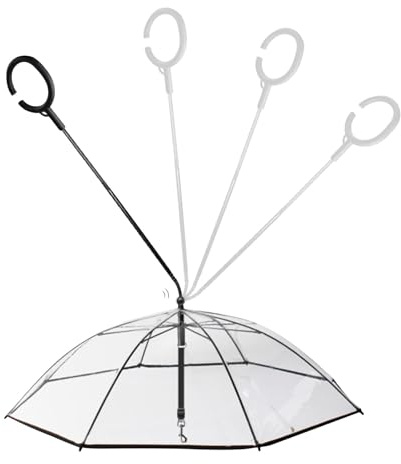 Regenschirm Leine für Hunde - Regenschirm für kleine Hunde | Regenschirm an der Leine für Hunde zum Spazierengehen schneefest für kleine Hunde, Regenschirm für Haustiere in Form
