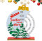 Walopola -Weihnachts-Countdown, Weihnachtsmann-Countdown-Kalender, Dekoration, Weihnachtsmann-Glocke, Schreibtischkalender für Monat, Woche, Datumsanzeige, dekorativer Blockkalender