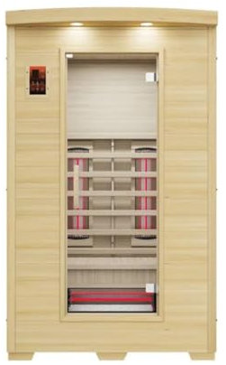 Fonteyn | Bella 2 Sauna Capacity for 2 People | Digital Panel, Bluetooth Remote Control | Infrared Hemlock Wood | Wellness Retreat | 120cm x 105cm x 190cm