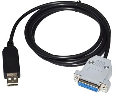 CAVO DI COMUNICAZIONE SERIALE ADATTATORE DA USB A RS232 D-SUB 15 PIN DB15 FEMMINA(1.8M)