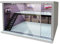 Dickly Garagenvitrine im Maßstab 1:64, 1/36, 1/32, LED-Parkplatz mit LED-Leuchten für Legierungsautos, Rosa Linke Treppe