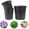 10 Stück 4.5L/9L Bonsai Topf Rund Kunststoff, Plastik Blumentopf Schwarz FüR Innen Und AußEn Untertopf BlumenküBel Aus Kunststoff FüR Garten Balkon Terrasse Plant Pot Pflanzentopf (9L, Kurz)