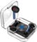 Monster XKT01 GAMER Auricolari Bluetooth 5.2, Cuffie Semi-In-Ear Wireless, Riduzione del Rumore, Design Vintage con Custodia di Ricarica da 300mAh, Bianco (Nero)