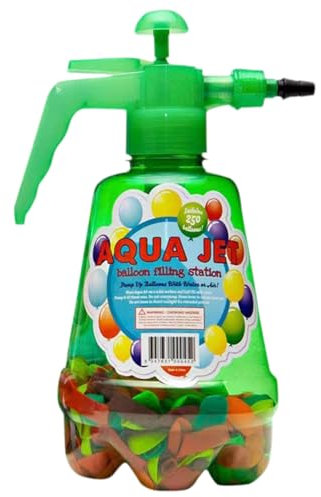 Water Balloon Pump - Hand Manual Balloon Pump | Portable Filling Station | Water Inflator With 500 Balloons, Outdoor Garden Fun Activity Outdoor