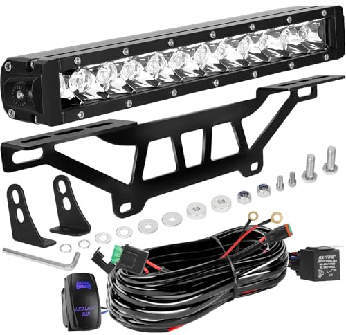 Drieaco Maverick X3 Shock Tower Lichtleiste mit Halterung und Wippschalter-Kabelbaum-Set, passend für 2017–2025 Can-Am Maverick X3/X3 MAX Zubehör, UTV 60 W, superhelles 30,5 cm LED-Lichtleisten-Set