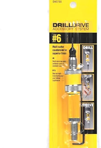 Toefficy DW2700#6 Drill Drive Set Drill Flip Drive Complete Unit 2in1 Wood Drill Bit 6mm New Replacement Part Compatible with DEWALT