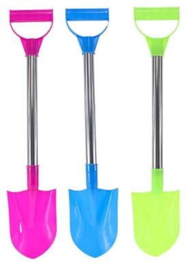 WEKAMOS 3piezas Palas De Nieve para Niño Niña Juguete De Exterior Resistente con Mango Ergonómico Antideslizante para Jugar Invierno Colores Surtidos Pala De Duradera para Niña y Niño