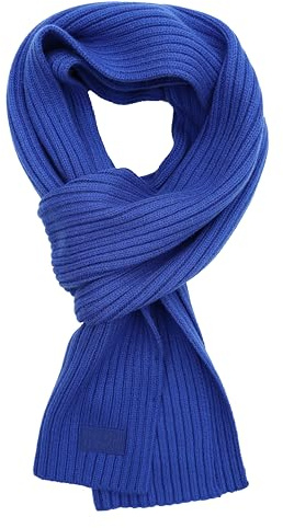 Joop Jeans Schal Strickschal Francis Royal Blau Wollmischung 180 x 25 cm