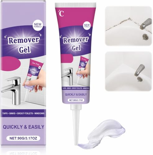 Gel Pulitore Multifunzionale – Rimuove Macchie e Sporco, Pulizia Profonda per Lavandini, WC, Lavatrici, Guarnizioni Bagno e Fughe Piastrelle, 90g