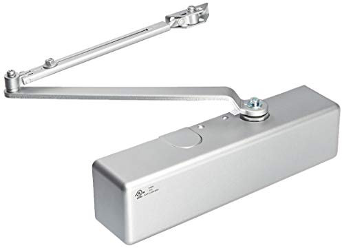 12741 Commercial Door Closer, Aluminum Finish, Adjustable Size 1-4 -DC100316