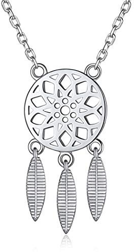 ChicSilver 925 Sterling Silber Damen Halskette Traumfänger Halskette für Frauen Bohemian Stil als Geschenke an Valentinstag