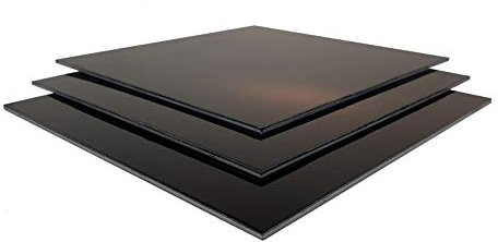 Dilite - Placa de aluminio (3 mm, 610 x 375 mm), color negro