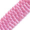 Gem-Inside Perles rondes en pierre semi-précieuse (œil de chat rose) de 8 mm pour fabrication de bijoux - Fil de 38,1 cm