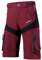BERGRISAR MTB Hose Herren Kurz Fahrradhose Radlerhose Loose-fit mit 6 Tachen, Atmungsaktiv & Wasserabweisend 1806BG - Rot - XX-Large