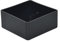 Flyshop Lot de 4 Protections de Sol carrées en PVC, Flexibles, Capuchons de Pieds de Chaise Noir Brillant, pour sols en Bois Dur 70 x 70 mm (7,0 x 7,0 cm)
