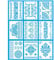 9 Stück Mandala Schablonen Set,Schablonen Kacheln Schablonen, Blume Grenze Schablonen für Kunsthandwerk Wiederverwendbar, Schablonen für Malerei auf Wand Holz Boden Möbel Heimdekoration(21x28cm）