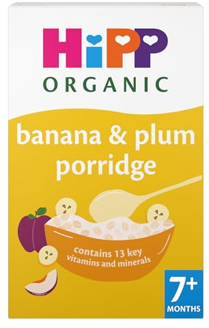HiPP Organic Banana & Plum Porridge 7+ Months 200g (Pack of 4)