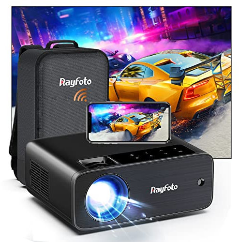 Beamer, Full HD 1080P 12000 Lumen Mini Beamer 5G WiFi Bluetooth Beamer 4K, LCD LED Heimkino Video Projektor für 300'' Display Beamer Outdoor/Konferenz, für i-OS/Android/TV Stick Projektor