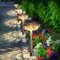 Becomlight Solarlampen für Außen Garten Farbwechsel: 4-Stück LED Solar Lichter Gartenbeleuchtung Wetterfest - Warmweiß & Bunt Solarleuchten mit Erdspieß für Draußen Gartendeko