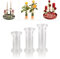 Kerzenständer, Vasen zum selber Dekorieren, Basteln für Blumen, Gestecke und Kerzen - Kerzenhalter Set aus Acryl Glas (3er Set Mix)