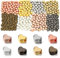 400 Pcs Herz Perlen, Perlen für Armbänder machen, Gold Herz Perlen, kleine Loch Spacer Perlen für Armbänder Halskette Ohrring Schmuck machen DIY handmade Craft (8 Farben gemischt)